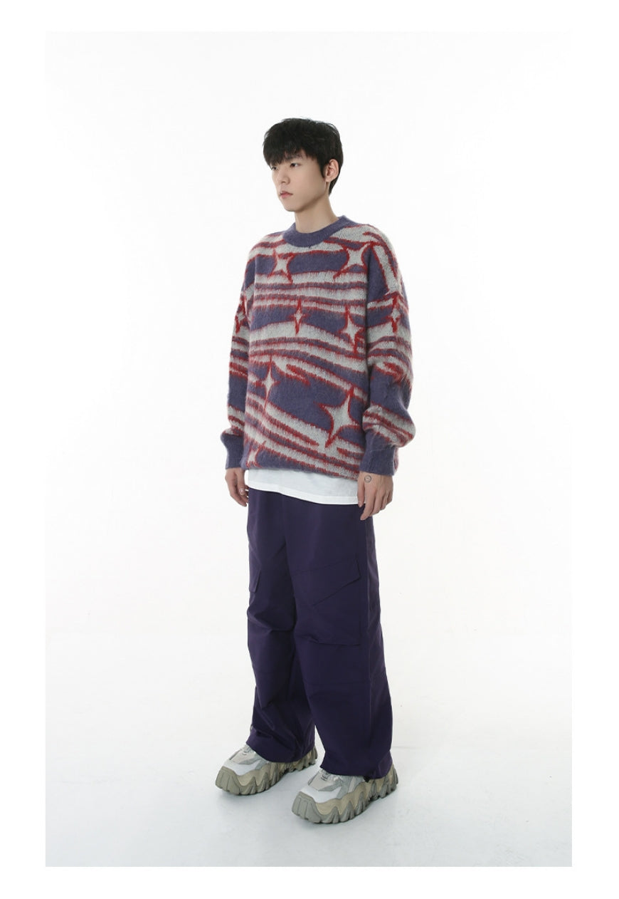 Men's Retro contrast sweater