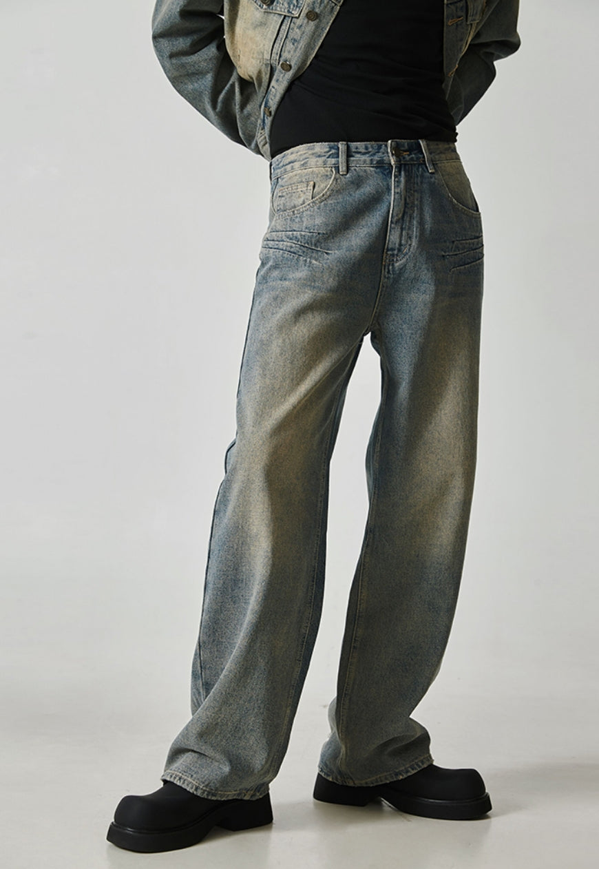 Men's vintage distressed jeans