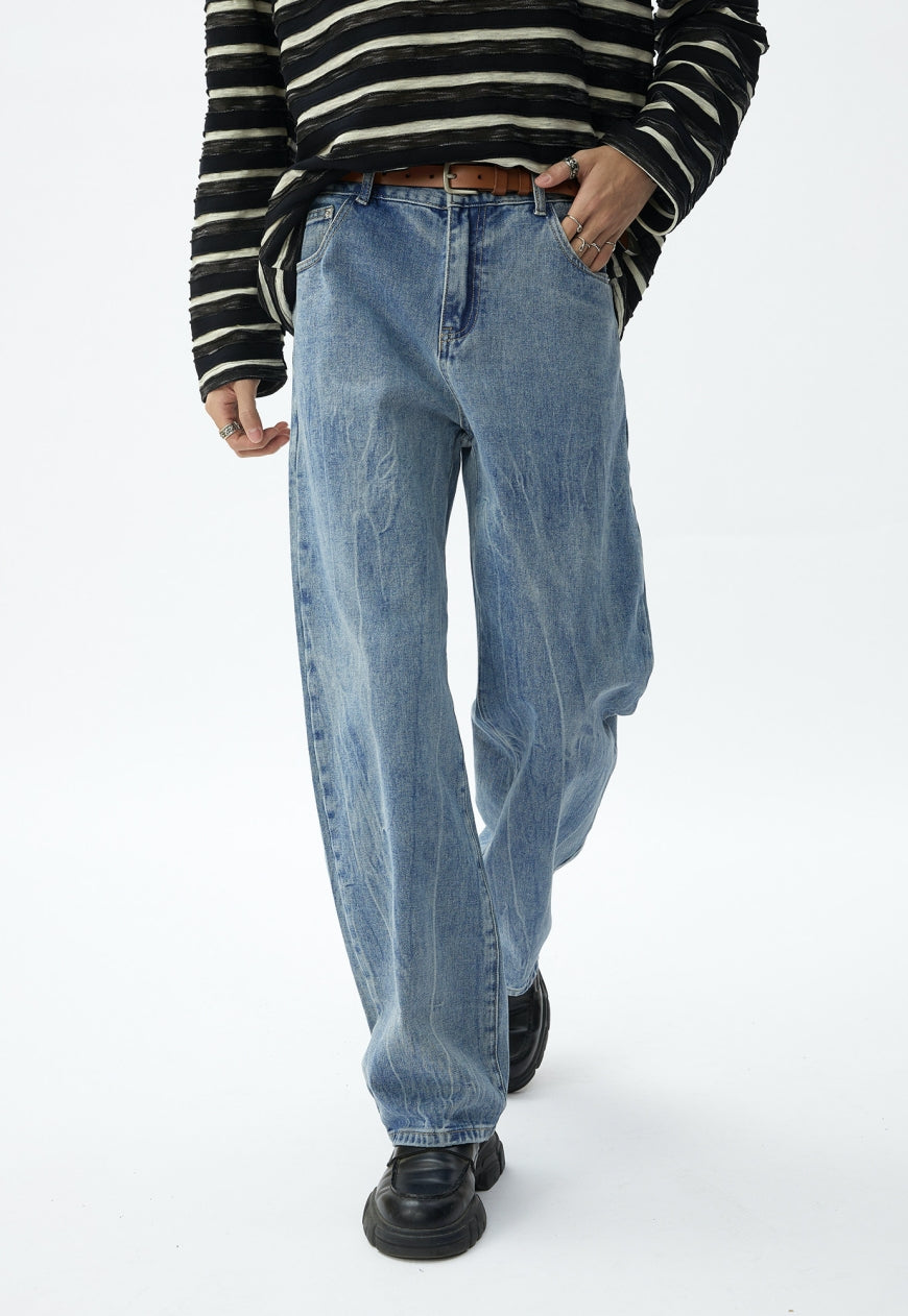 Unisex Vintage Light Jeans