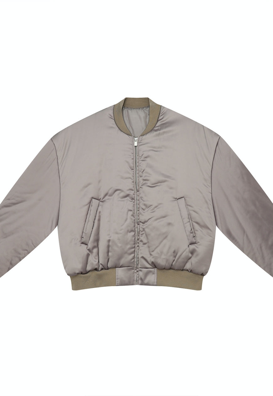 Men's Oversized short satin cotton coat