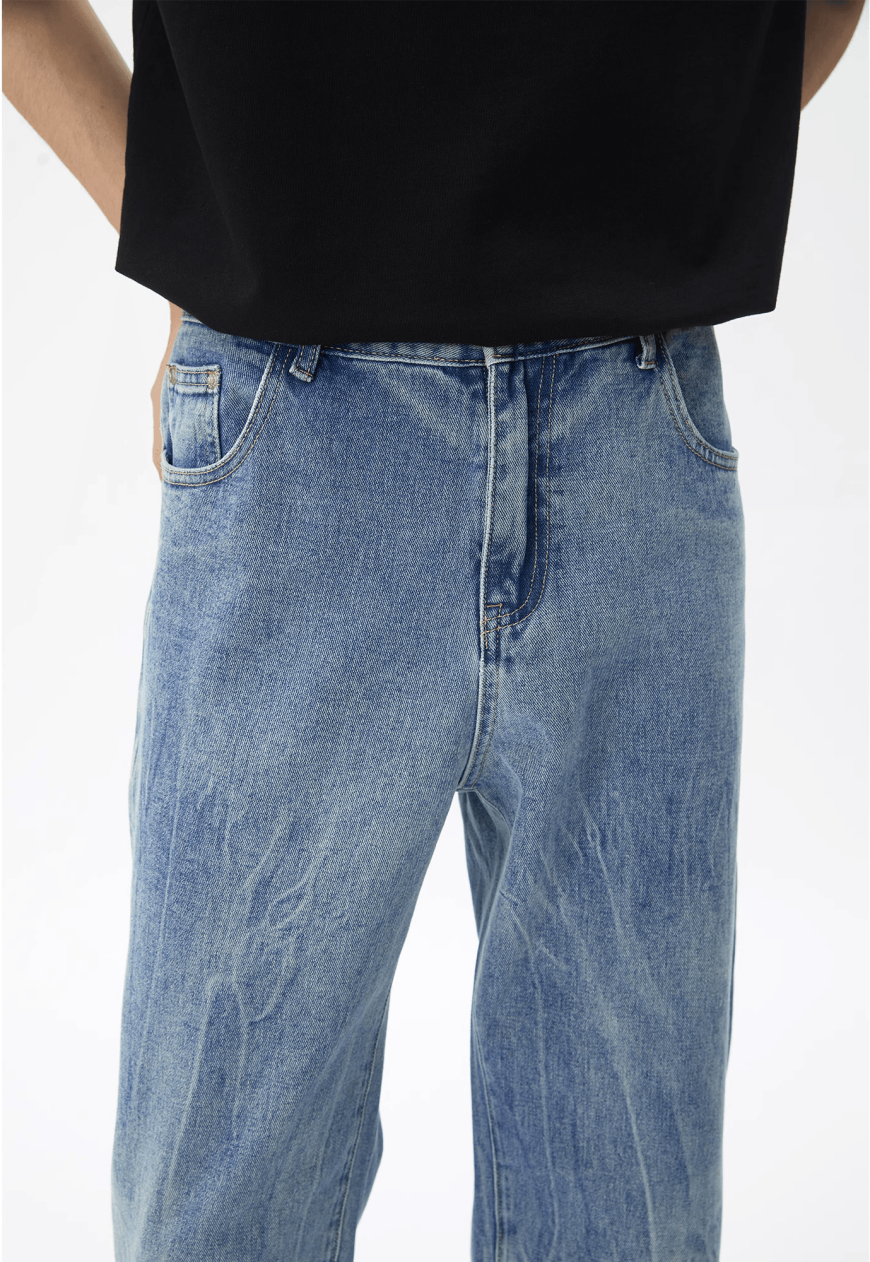 Unisex Vintage Light Jeans