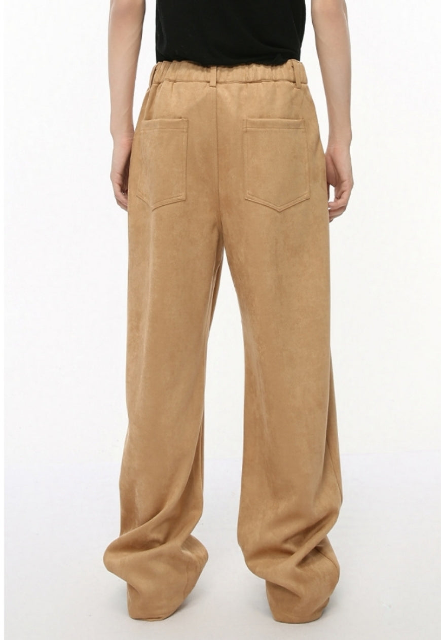 Men's spliced multi pocket trousers