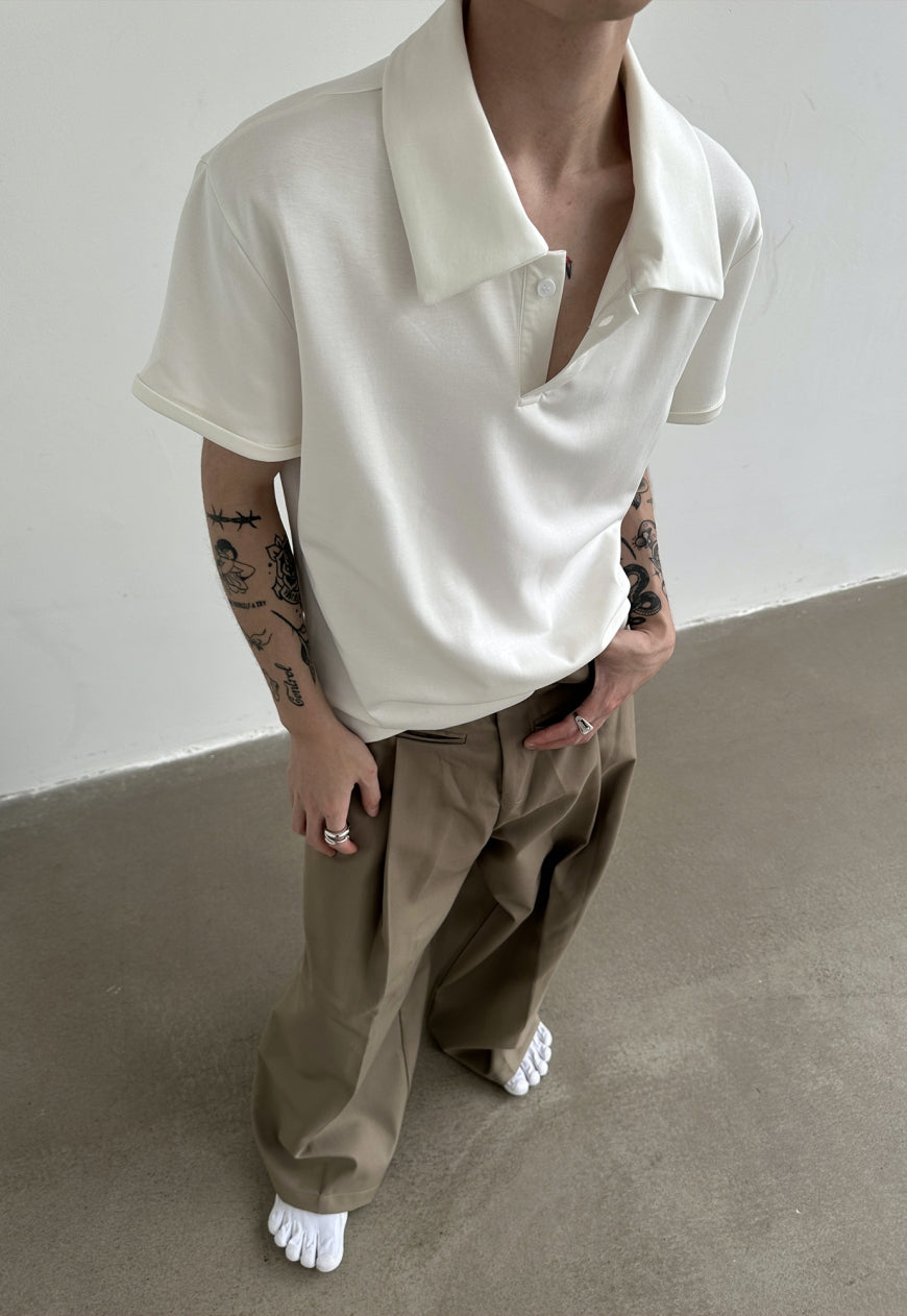 Men's polo collar solid top SS2023 VOL.3