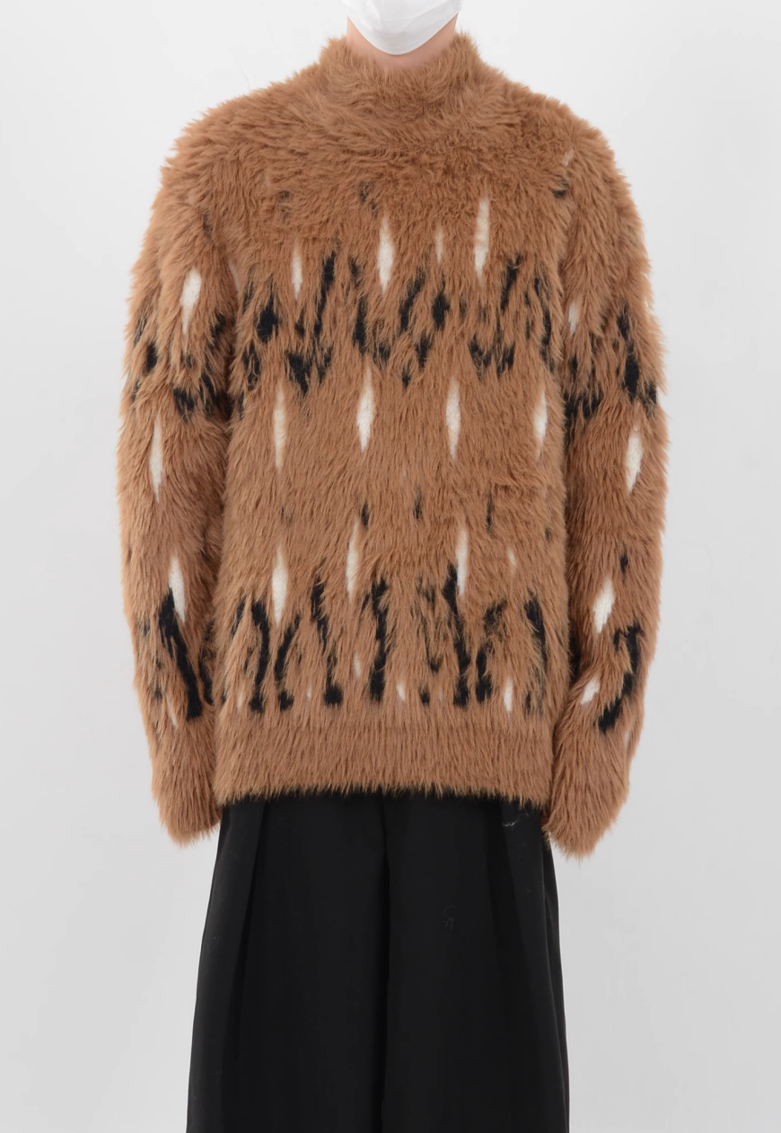 Men's turtleneck plush sweater