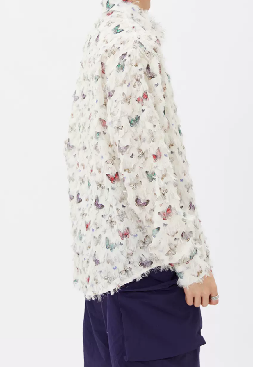 Unisex butterfly spring shirt