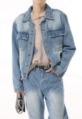 Men's flared denim jacket