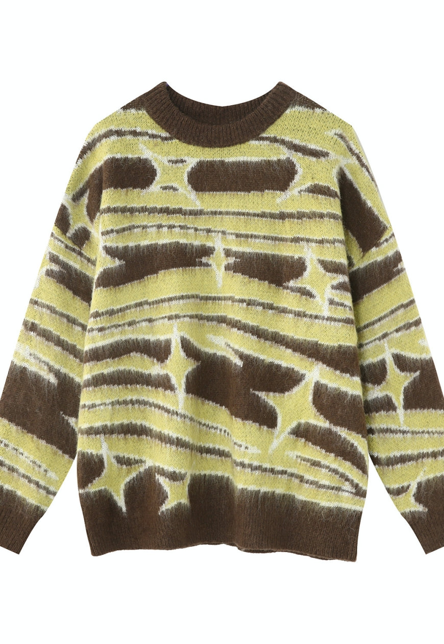 Men's Retro contrast sweater