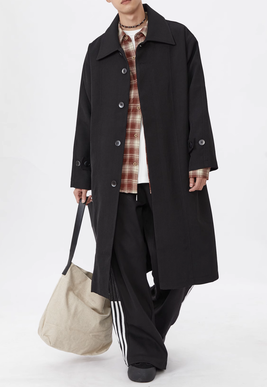 Men's Fashionable long trench coat