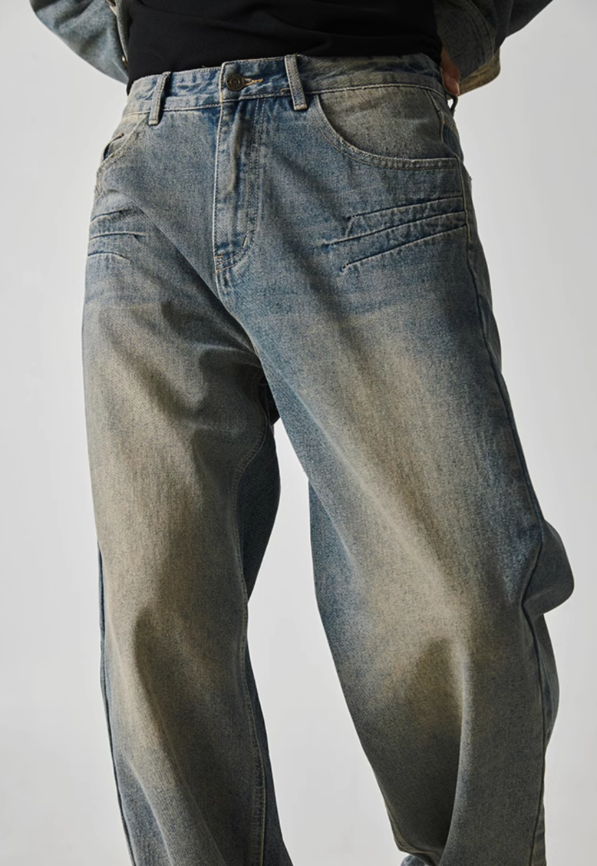 Men's vintage distressed jeans