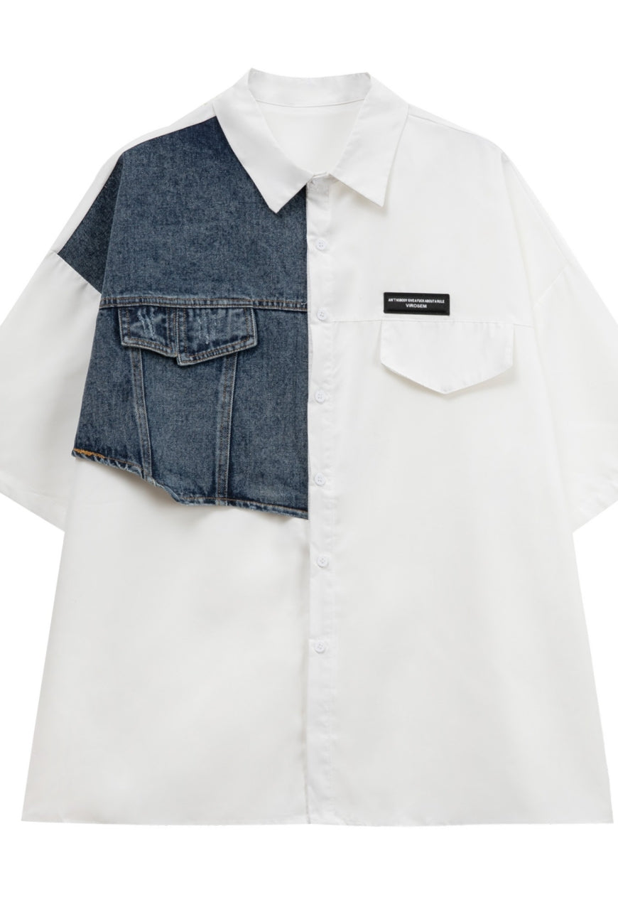 Men's denim design shirt