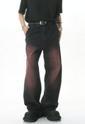Unisex Design Gray Sprayed Jeans