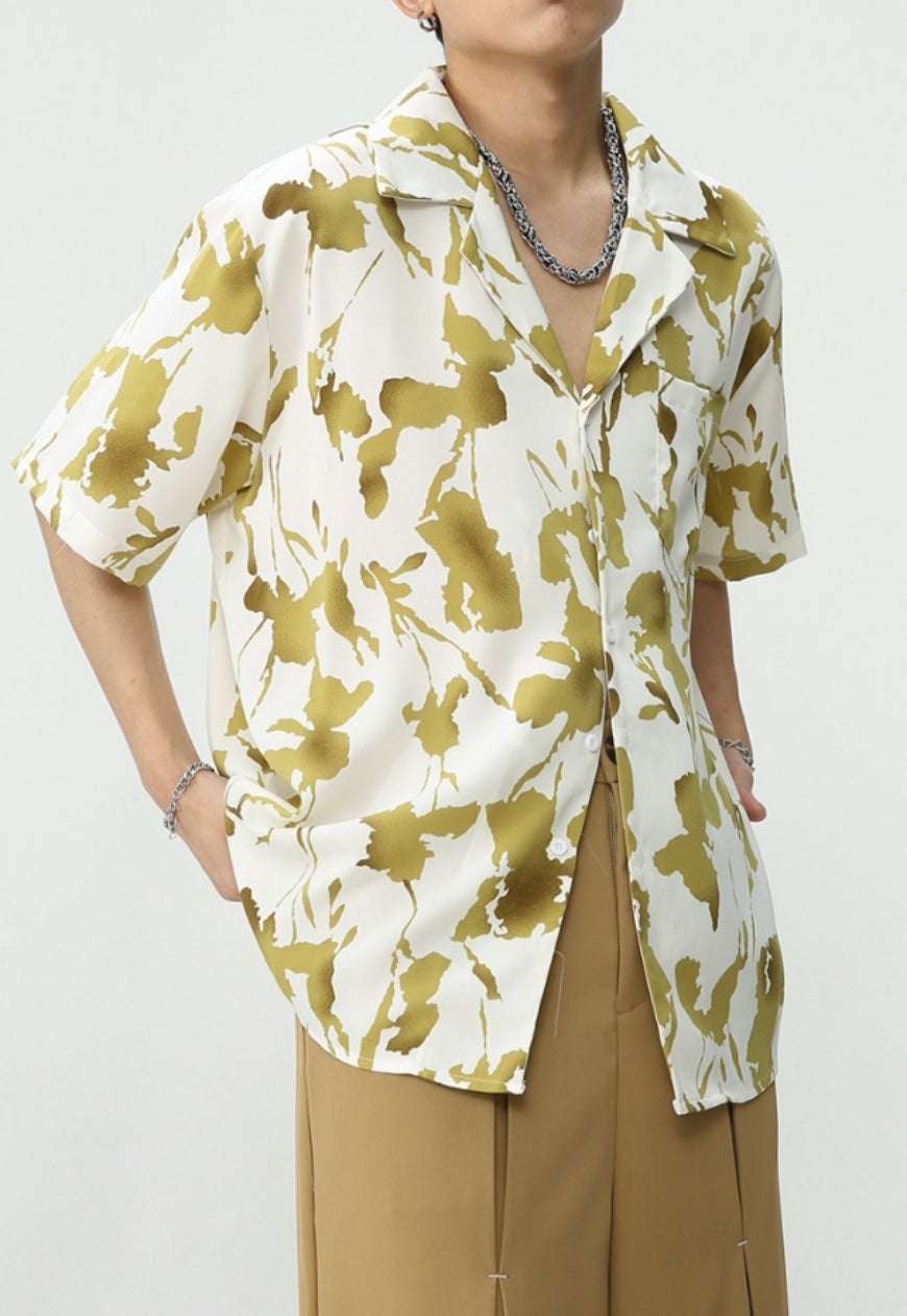 Men's Loose Vintage Floral Shirt SS2023 VOL.3