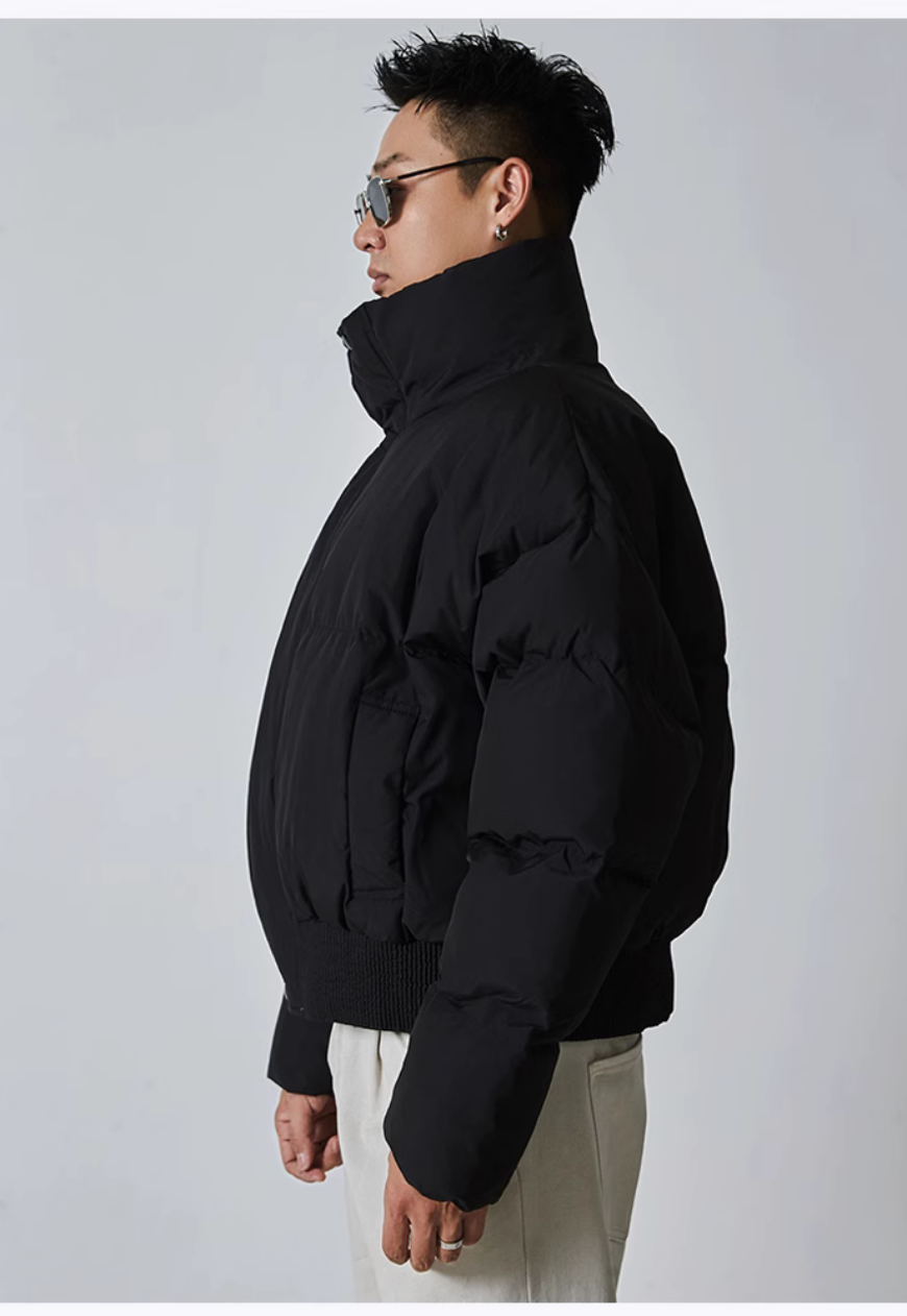 Men's Warm solid color cotton coat