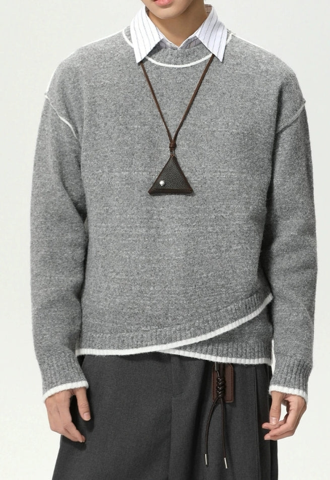 Men's Cross-deconstructed sweater