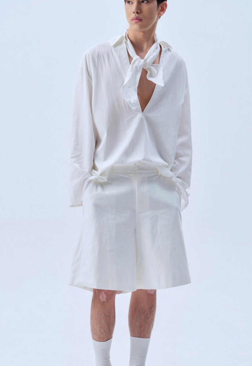Men's Quiet Luxury Drape Shirt