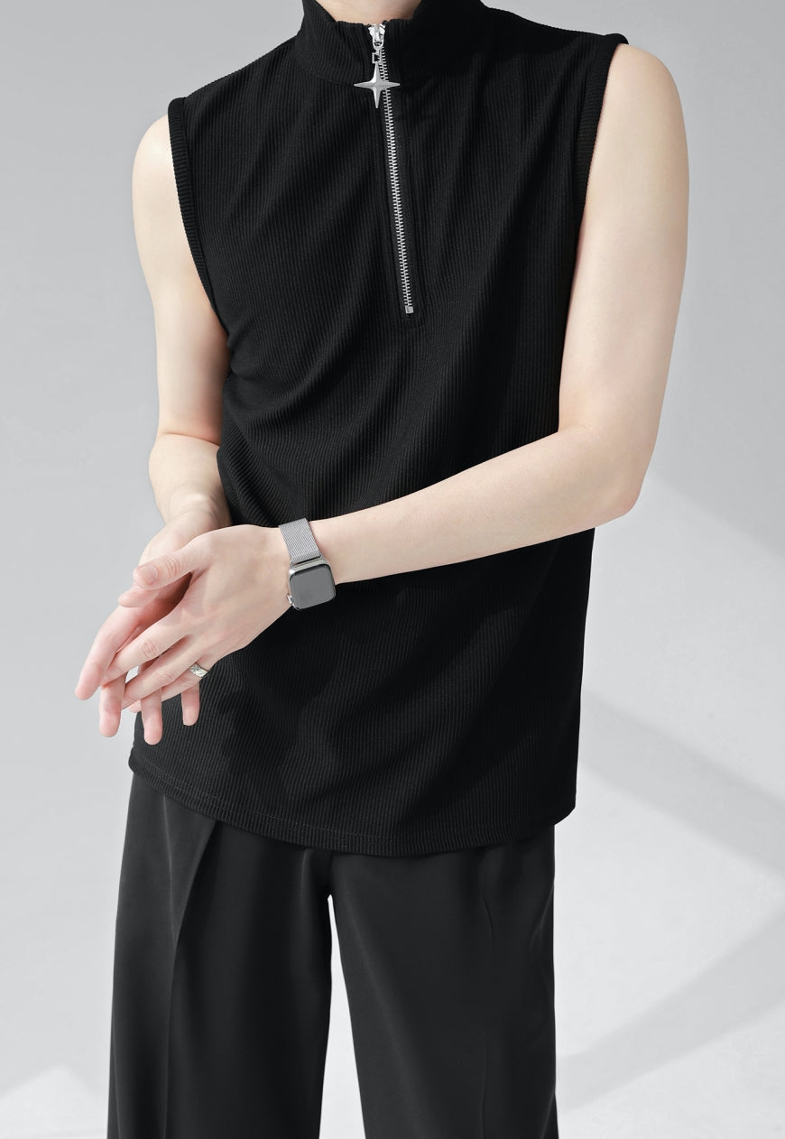 Men's Premium Half Zip Vest