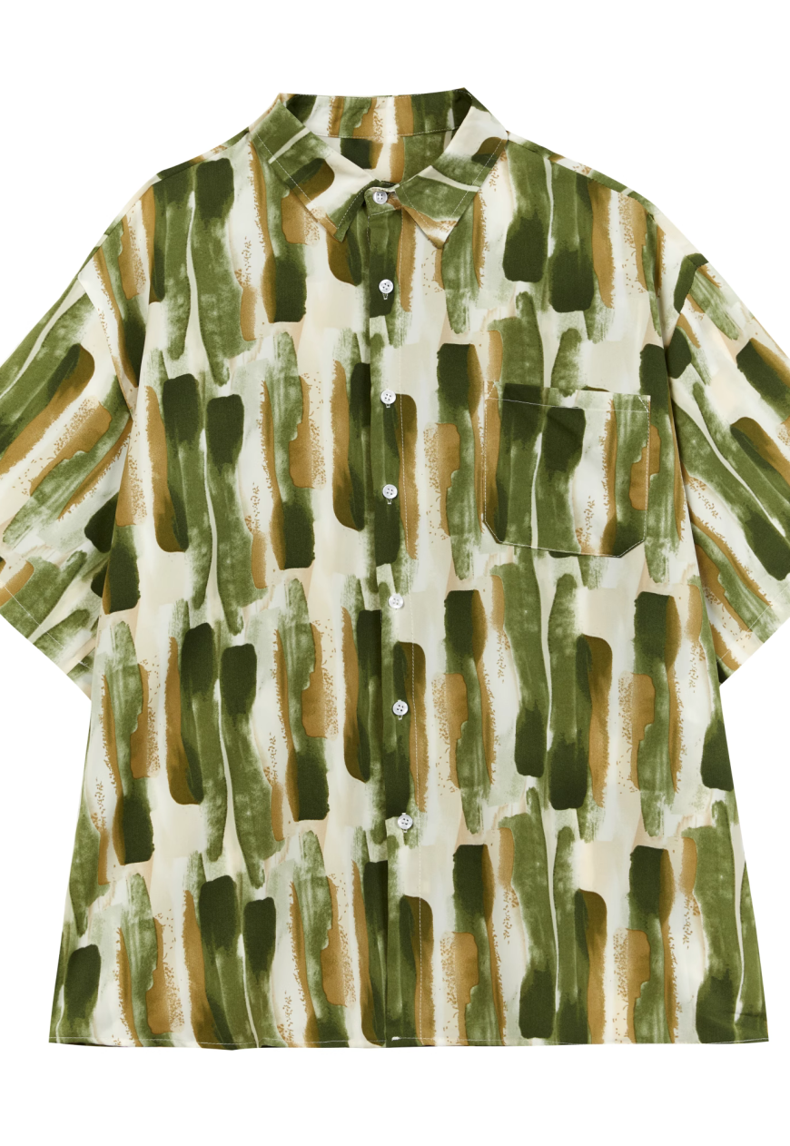 Men's Design inspired oil painting shirt