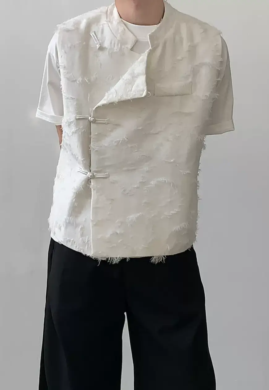 Men's vintage jacquard vest