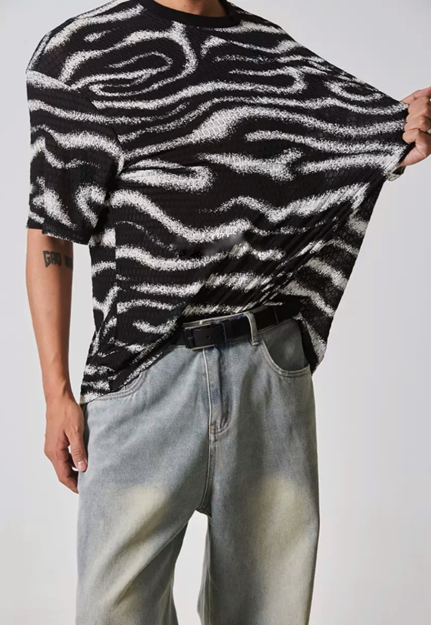 Men's Zebra print T-shirt