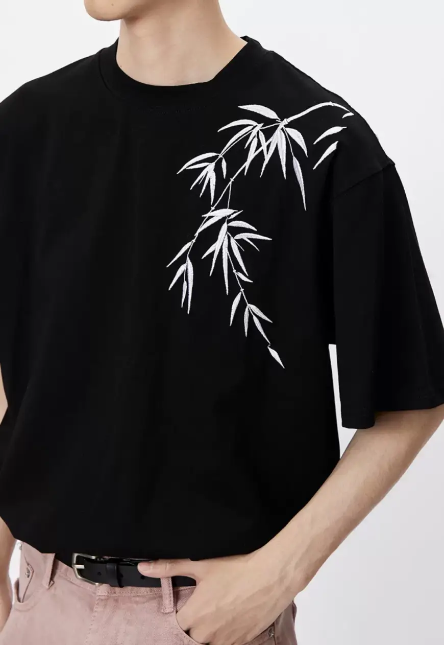 Men's bamboo embroidery shirts