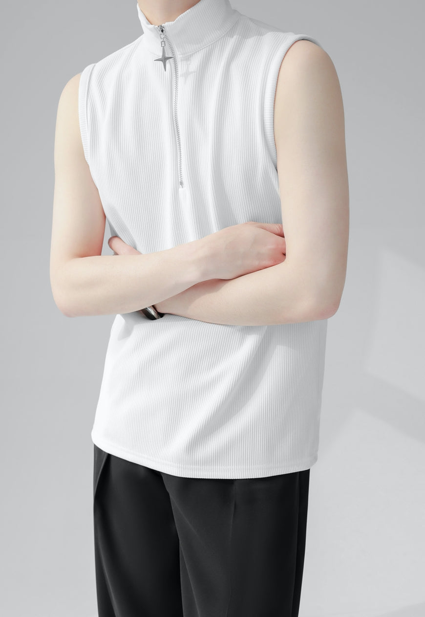 Men's Premium Half Zip Vest