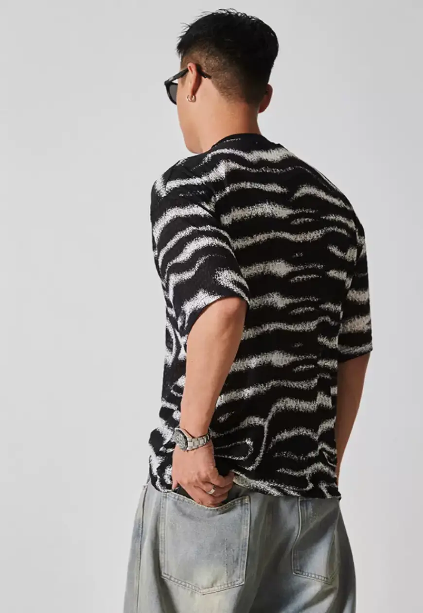 Men's Zebra print T-shirt