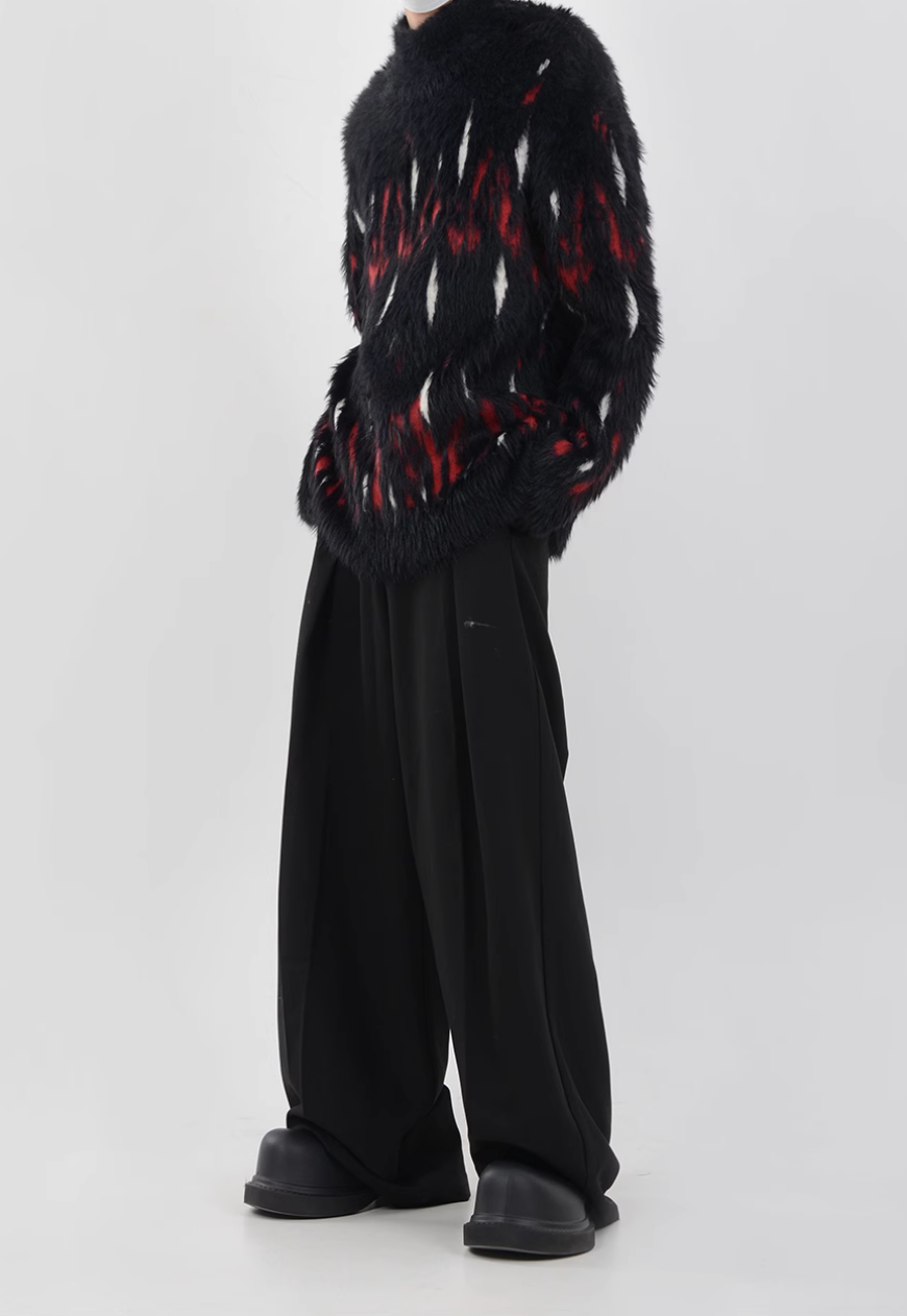 Men's turtleneck plush sweater