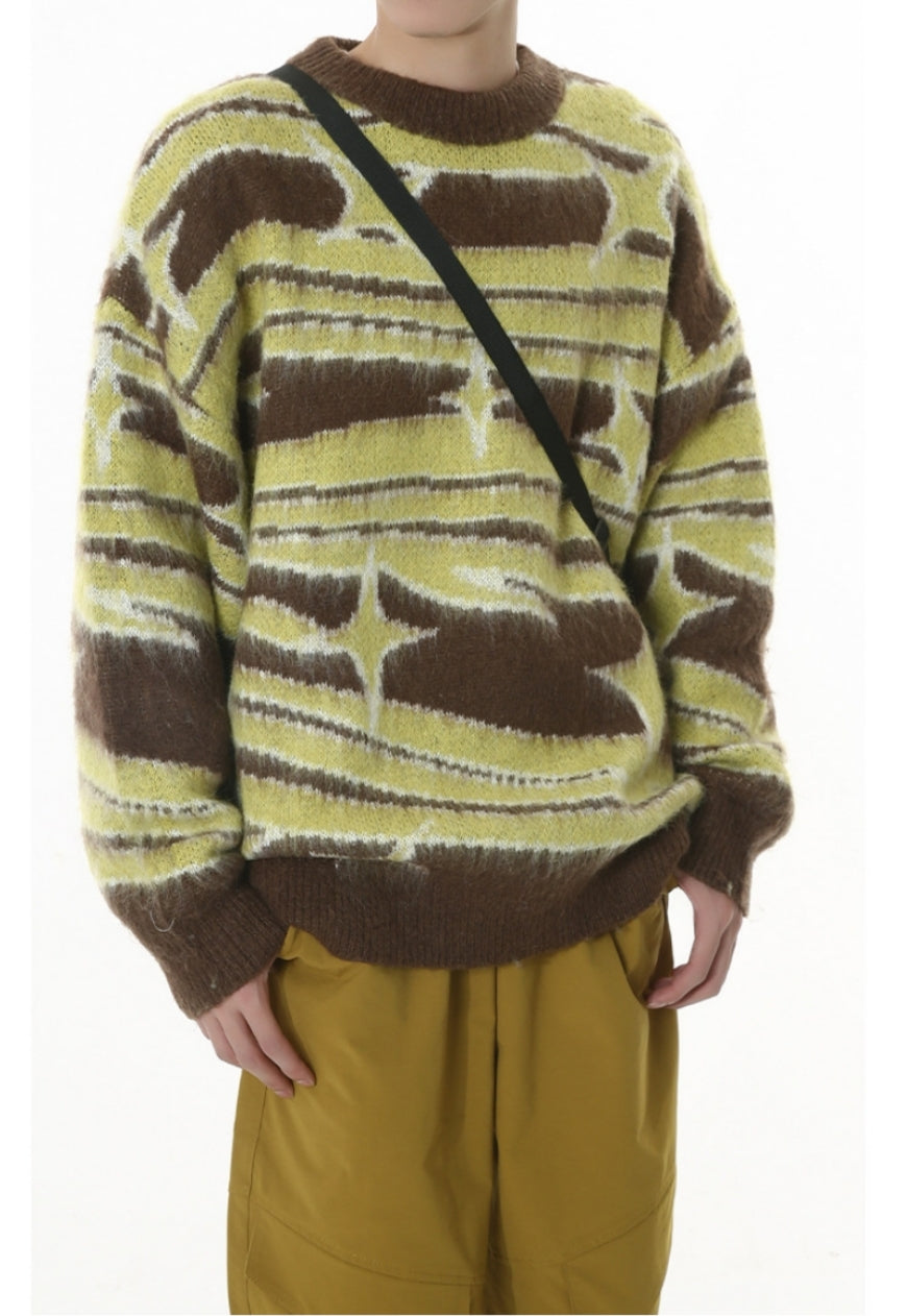 Men's Retro contrast sweater