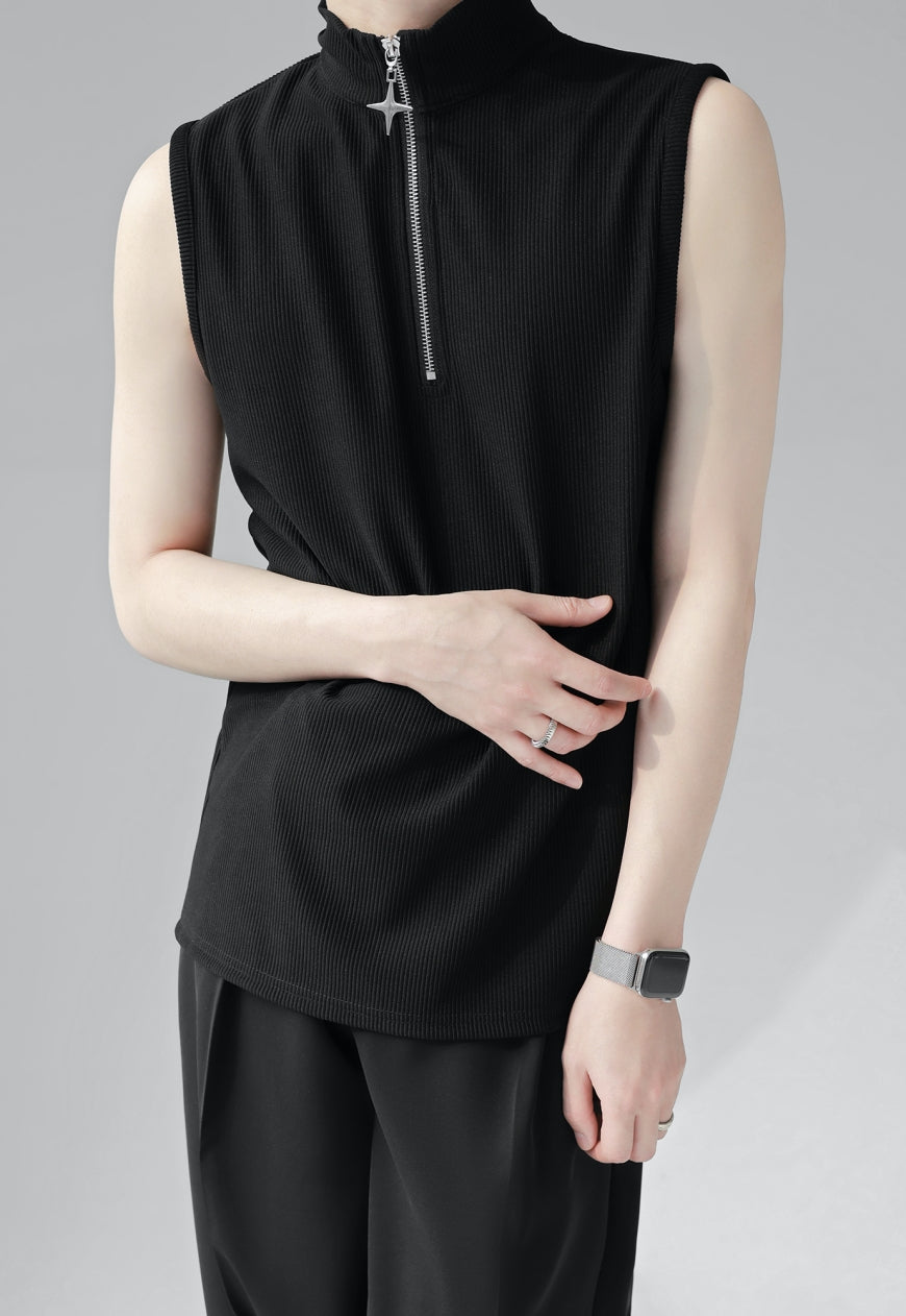 Men's Premium Half Zip Vest