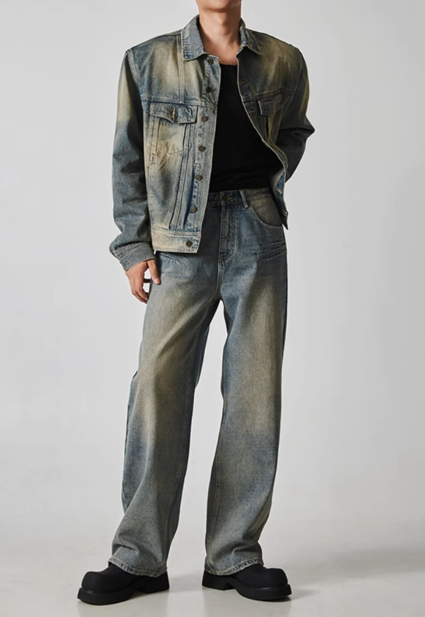 Men's vintage distressed jeans