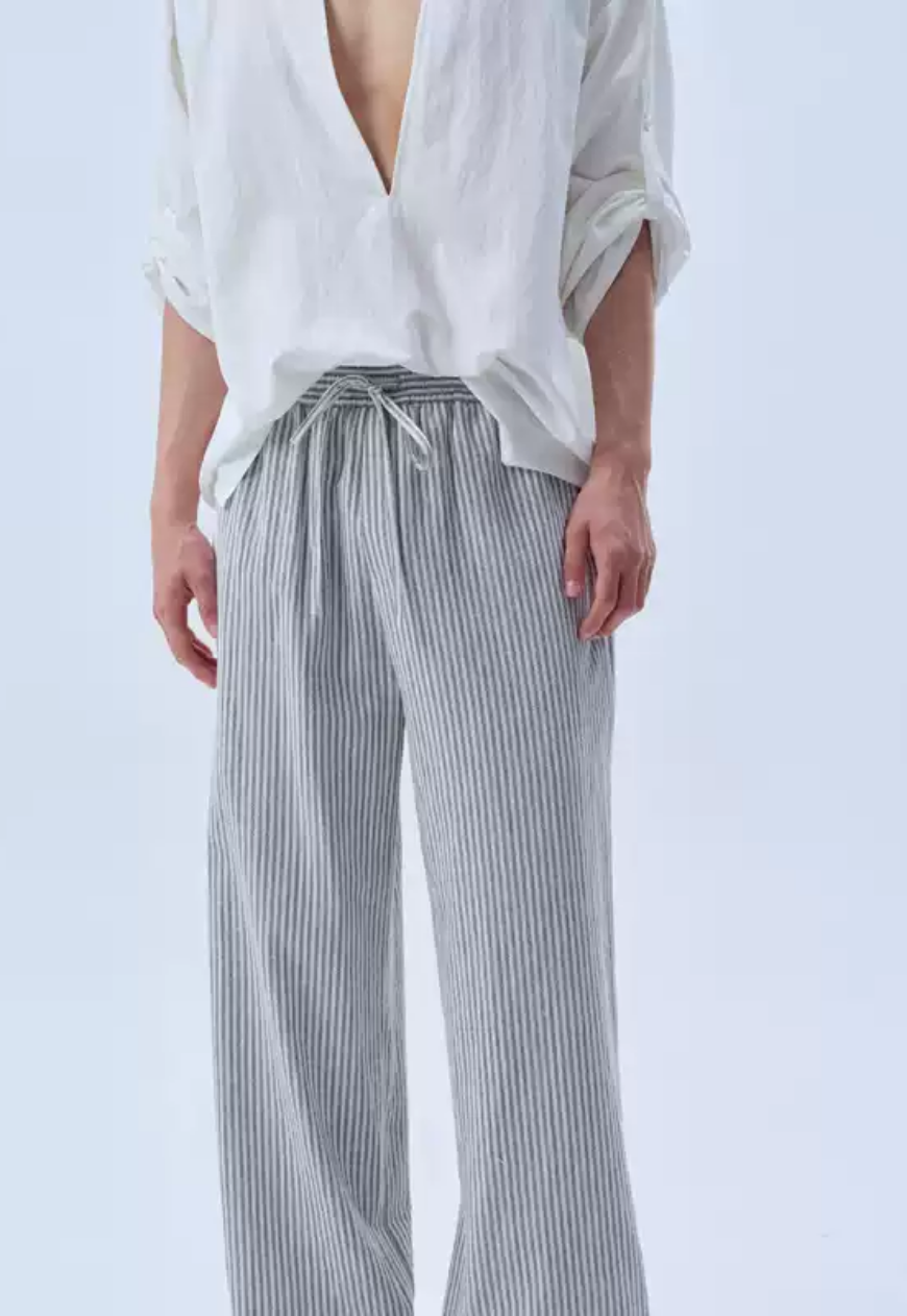 Men's Linen Relaxed Straight Pants