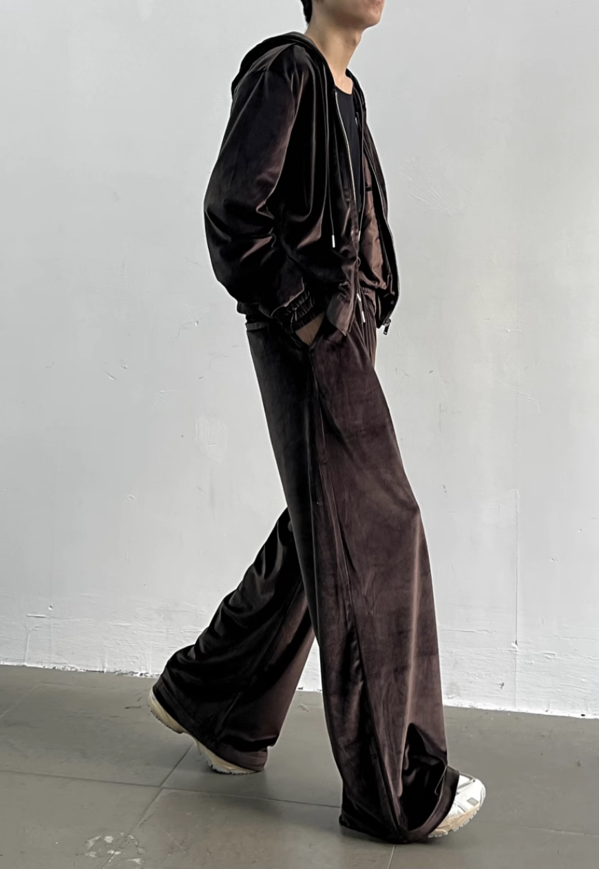 Unisex Temperament corduroy suit set
