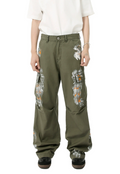 Men's vintage paint jeans