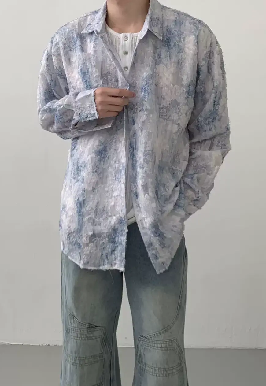 Men's Summer design breathable sun protection shirt