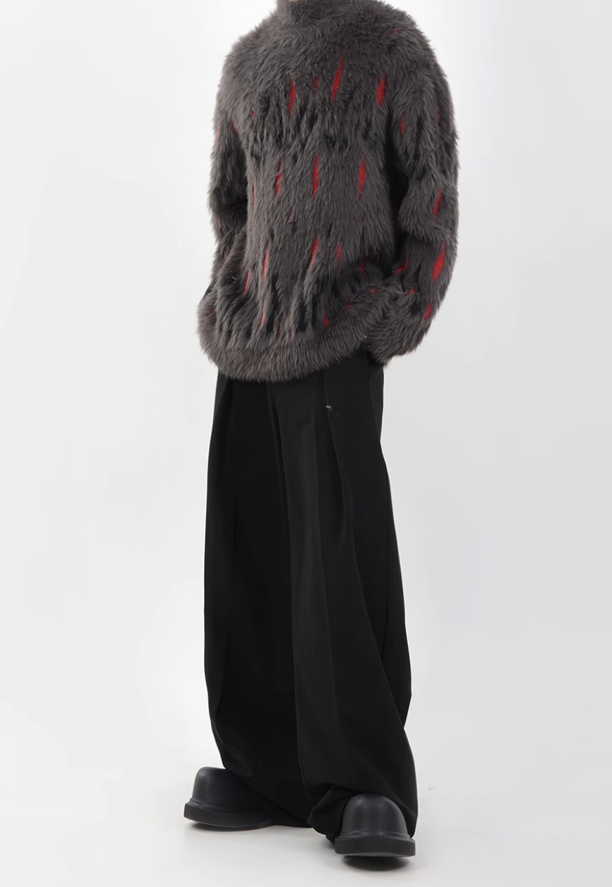 Men's turtleneck plush sweater