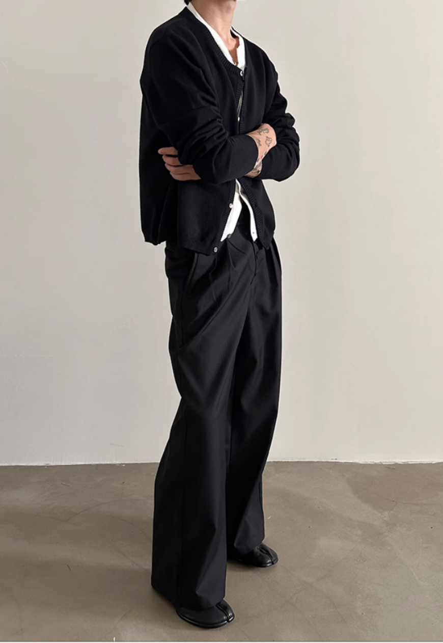 Men's Multi-button design trousers