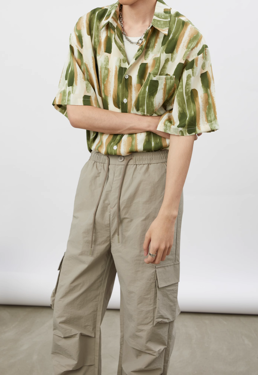 Men's Design inspired oil painting shirt