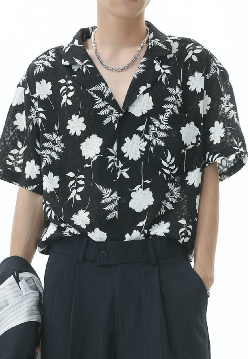 Men's vintage floral shirt