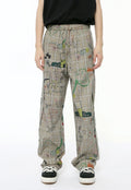 Men's Cartoon graffiti casual trousers