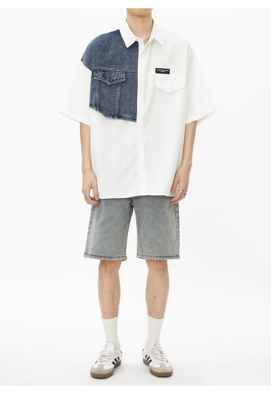 Men's denim design shirt