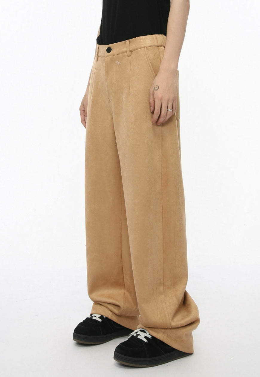 Men's spliced multi pocket trousers