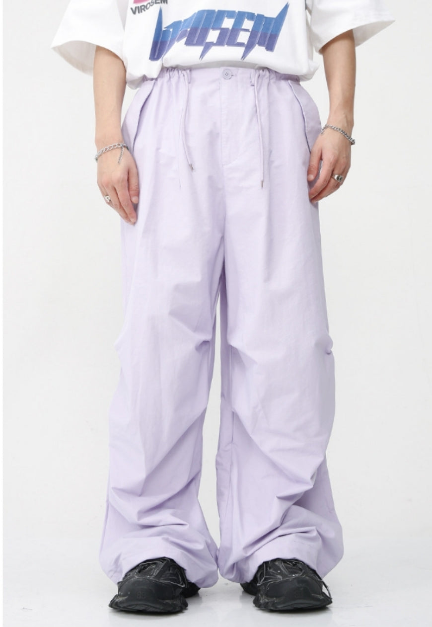 Unisex Loose Drape Elastic Trousers