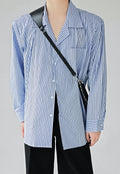 Men's Premium Striped Blue Shirt
