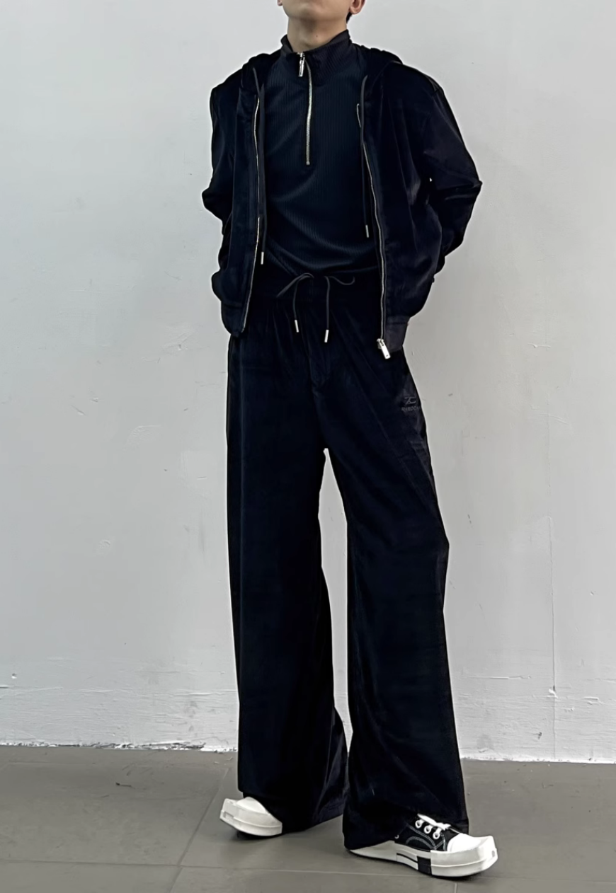 Unisex Temperament corduroy suit set