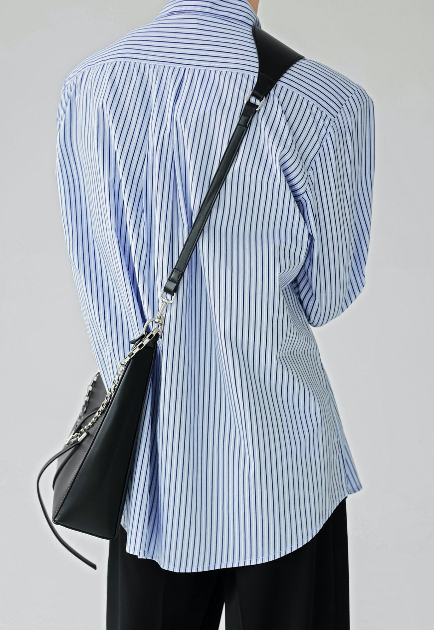 Men's Premium Striped Blue Shirt