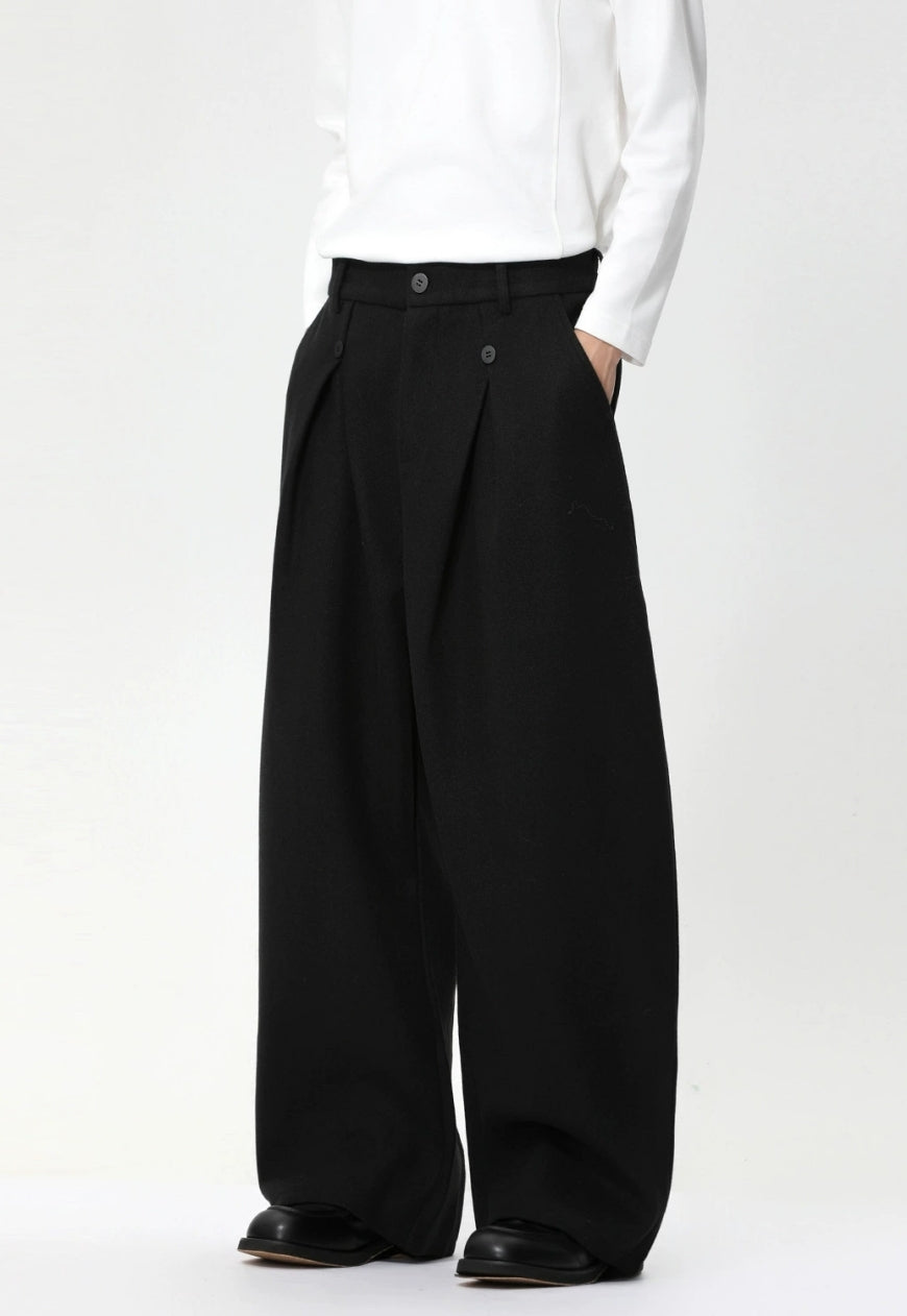 Men's Retro patchwork trousers