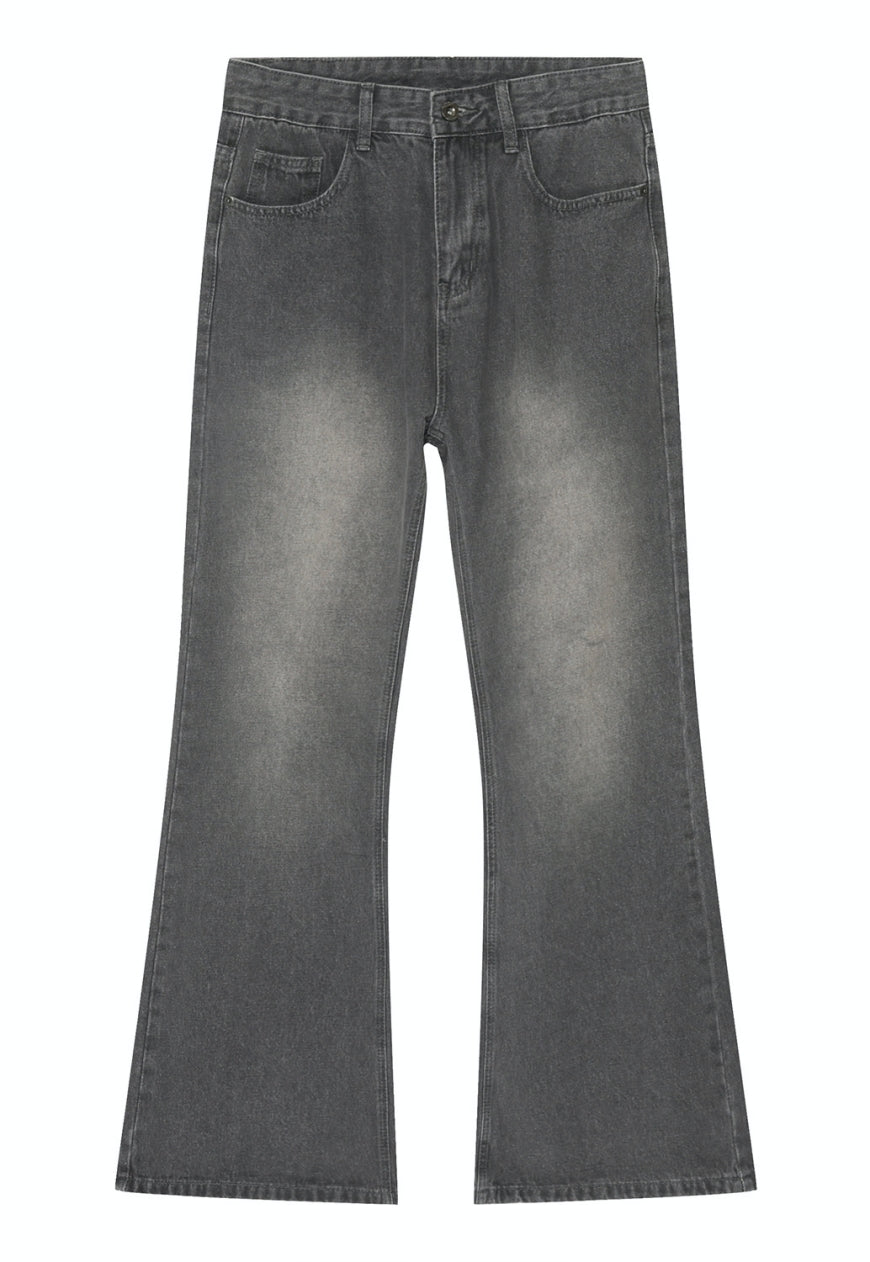 Men's flared denim jeans