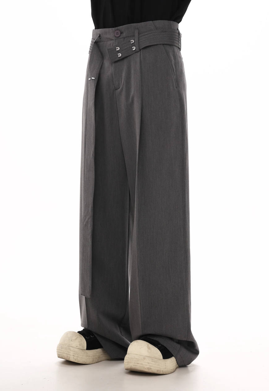 Men's Ribbon-decorated trousers