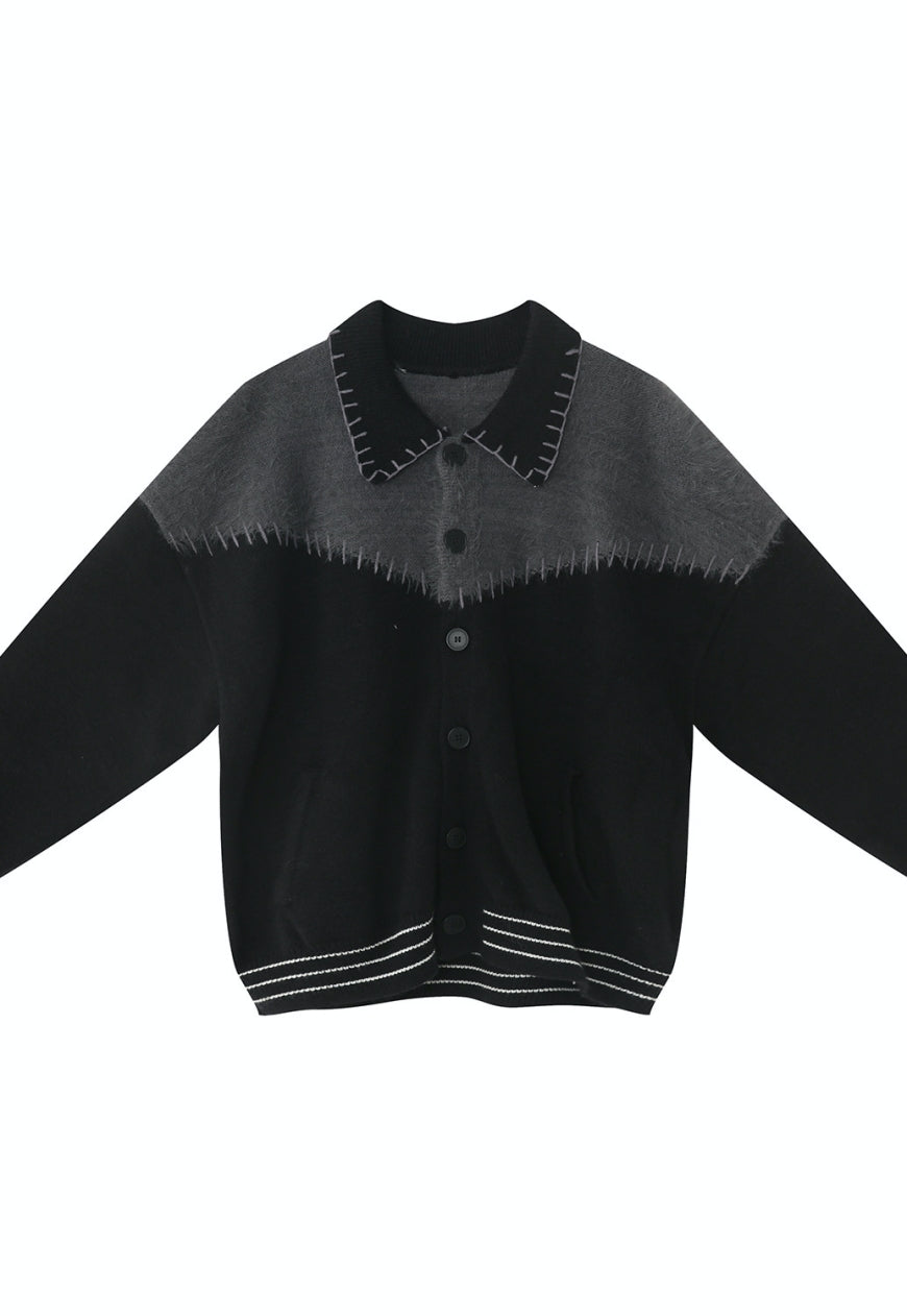 Men's Contrast patchwork sweater