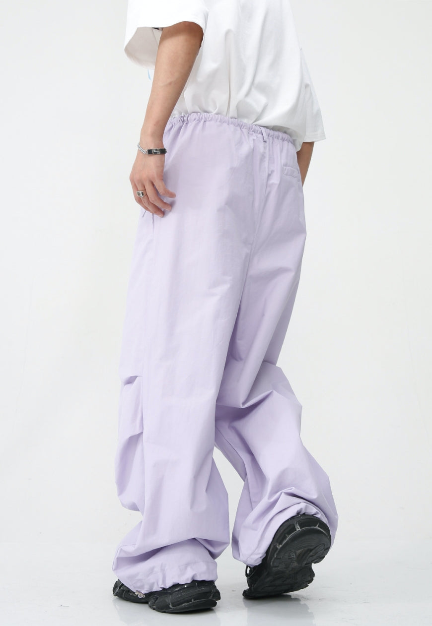 Unisex Loose Drape Elastic Trousers